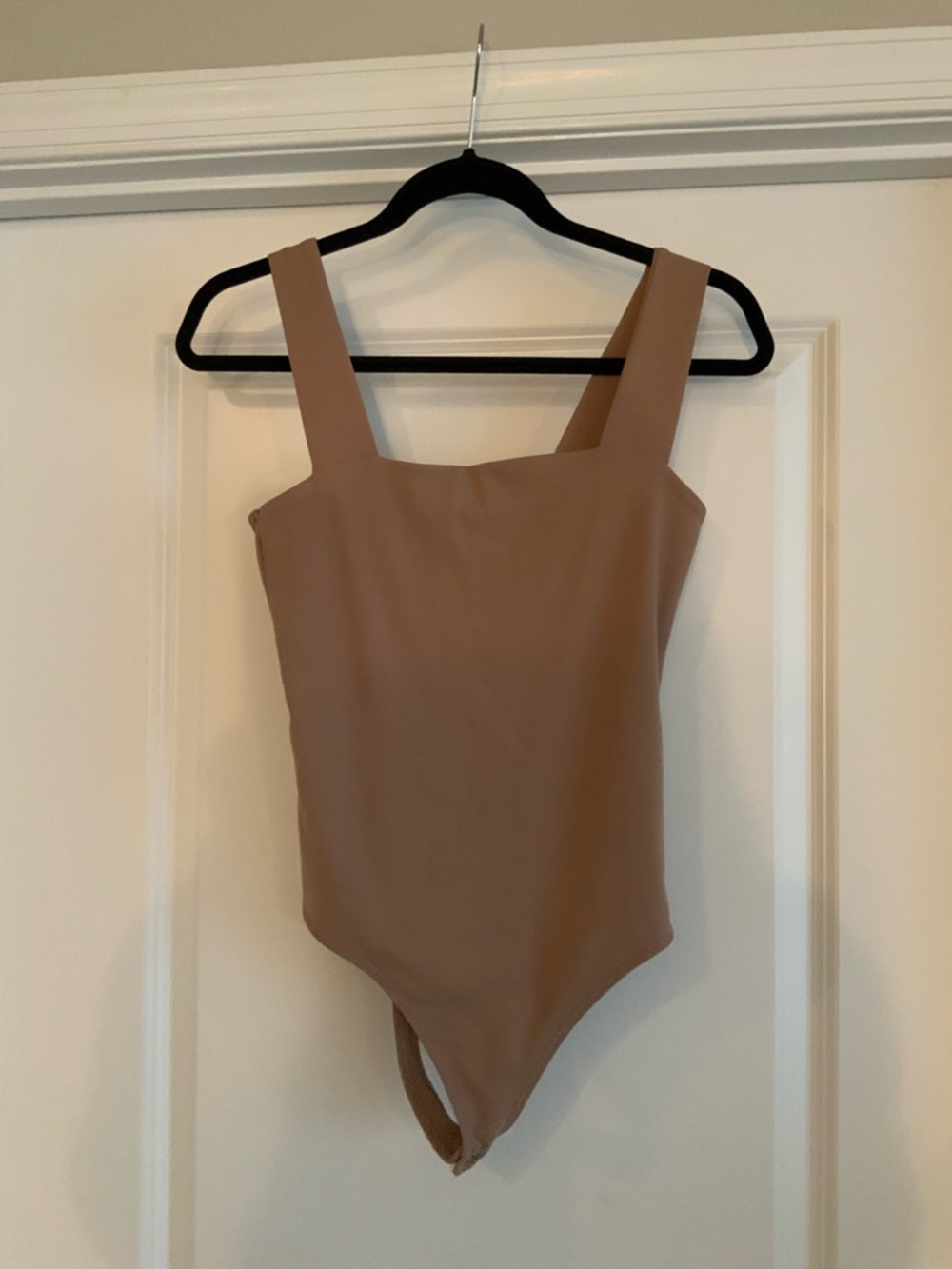 Abercrombie & Fitch Tan Square-Neck Bodysuit